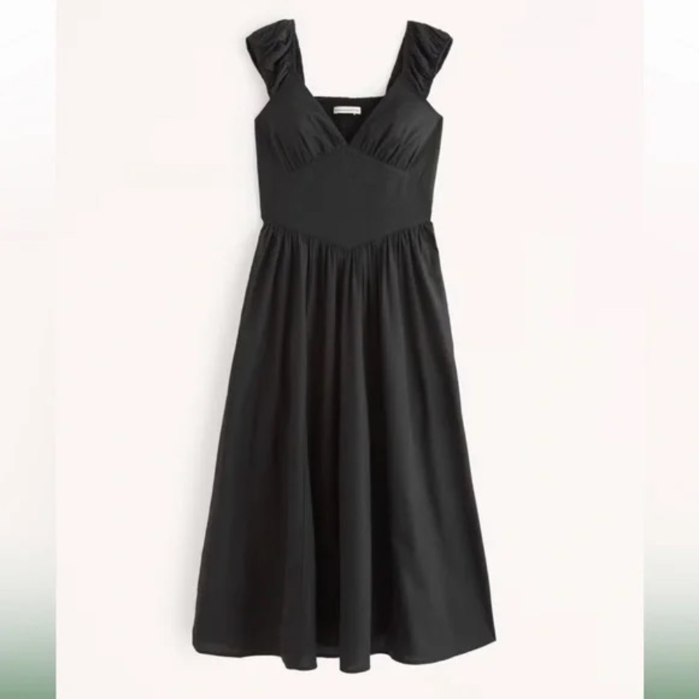 Abercrombie Cap Sleeve Corset Midi Dress